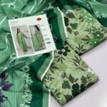 Khaadi Lawn Unstitched 3 Piece Suit | Colour-Green