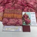 Zeen Lawn Unstitched 3 Piece Suit | Colour-Solid Pink