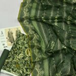 J. Lawn Unstitched 3 Piece Suit | Colour-Green