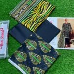 Bin Saeed Lawn Unstitched 3 Piece Suit | Colour-Nile Blue