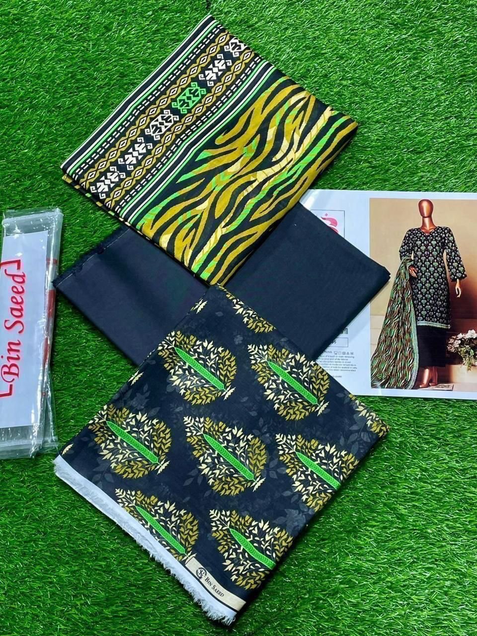 Bin Saeed Lawn Unstitched 3 Piece Suit | Colour-Nile Blue Bin Saeed Lawn Unstitched 3 Piece Suit | Colour-Nile Blue