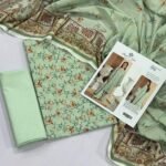 Bint e Naz Lawn Unstitched 3 Piece Suit | Colour-Green Mist Suit