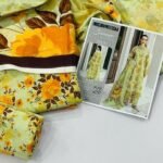 Limelight Summer Unstitched Lawn 3 Piece Suit | Colour- Greenish yellow