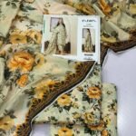 Nishat Lawn Unstitched 3 Piece Suit | Colour- Greenish Grey