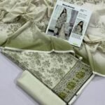 Gul Ahmed Lawn 3 Piece Suit | Colour-Grey Nickel