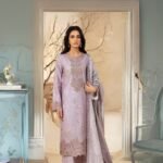 women wear Asifa and Nabeel Lawn 3 Piece Suit | Colour-Hit Grey Suit