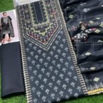 Zeen Lawn Unstitched 3 Piece Suit | Colour-Bight Grey