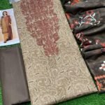 Zeen Lawn Unstitched 3 Piece Suit | Colour-Pastel Grey