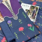 Asifa and Nabeel Lawn Unstitched 3 Piece Suit | Colour-Blue Jay Suit