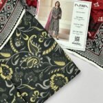Nishat Lawn Unstitched 3 Piece Suit | Colour-Charcoal