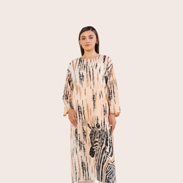 Women wear Limelight Lawn 3 Piece Suit | Colour-Oyster Pink