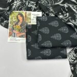 Edenrobe Women Allure Lawn Unstitched 3 Piece Suit | Colour-Black