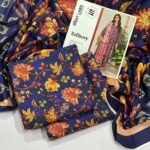 Zellbury Lawn Unstitched 3 Piece Suit | Colour- Blueberry