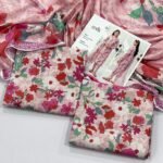 Iznik Lawn Unstitched 3 Piece Suit | Colour-Pinkish Grey