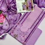 Farasha Lawn Unstitched 3 Piece Suit | Colour-Purple