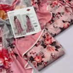 Khaadi Lawn Unstitched 3 Piece Suit | Colour-Pink