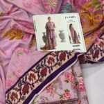Nishat Lawn Unstitched 3 Piece Suit | Colour-Pinkish Grey