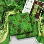 Zellbury Lawn Unstitched 3 Piece Suit | Colour- Lime Green Suit