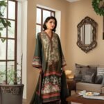 women wear Asifa and Nabeel Lawn 3 Piece Suit | Colour-Slate Suit