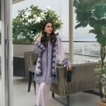 women wear Farasha Lawn 3 Piece Suit | Colour-Silver