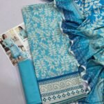 Maria B Lawn Unstitched 3 Piece Suit | Colour-Ball Blue