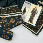 Limelight Summer Unstitched Lawn 3 Piece Suit | Colour- Dark Jungle Green