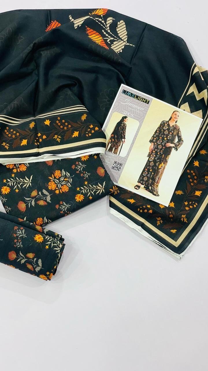 Limelight Summer Unstitched Lawn 3 Piece Suit | Colour- Dark Jungle Green Limelight Summer Unstitched Lawn 3 Piece Suit | Colour- Dark Jungle Green