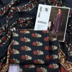 Zellbury Lawn Unstitched 3 Piece Suit | Colour-Dark Suit