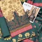 Asifa and Nabeel Lawn Unstitched 3 Piece Suit | Colour-Slate Suit