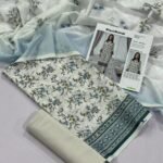Gul Ahmed Lawn Unstitched 3 Piece Suit | Colour-Ash Grey