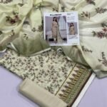 Gul Ahmed Lawn Unstitched 3 Piece Suit | Colour-Vanilla