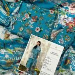 Zainab Chottani Lawn Unstitched 3 Piece Suit | Colour-Nice Blue
