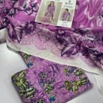 azmin Lawn Unstitched 3 Piece Suit | Colour-Purple