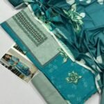 Maria B Lawn Unstitched 3 Piece Suit | Colour-Pine Green