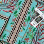 Bint e Naz Lawn Unstitched 2 Piece Suit | Colour-Northern Lights Blue