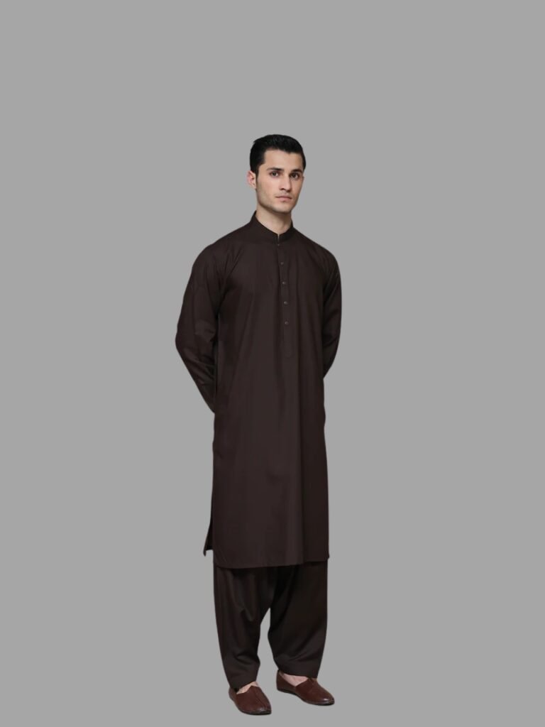 men wear Amir Adnan coffee bean suits
