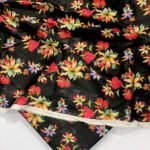 Bint e Naz Lawn Unstitched 2 Piece Suit | Colour-Black Olive