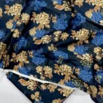 Bint e Naz Lawn Unstitched 2 Piece Suit | Colour-Blue Zodiac