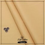 Mens Unstitched Soft Cotton Suits | Colour- Brown Sugar