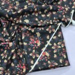 2-Piece Unstitched Printed Lawn Suit | Colour-Charcoal Grey