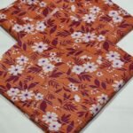 Bint e Naz Lawn Unstitched 2 Piece Suit | Colour-Clay brown