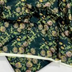Bint e Naz Lawn Unstitched 2 Piece Suit | Colour-Dark Green