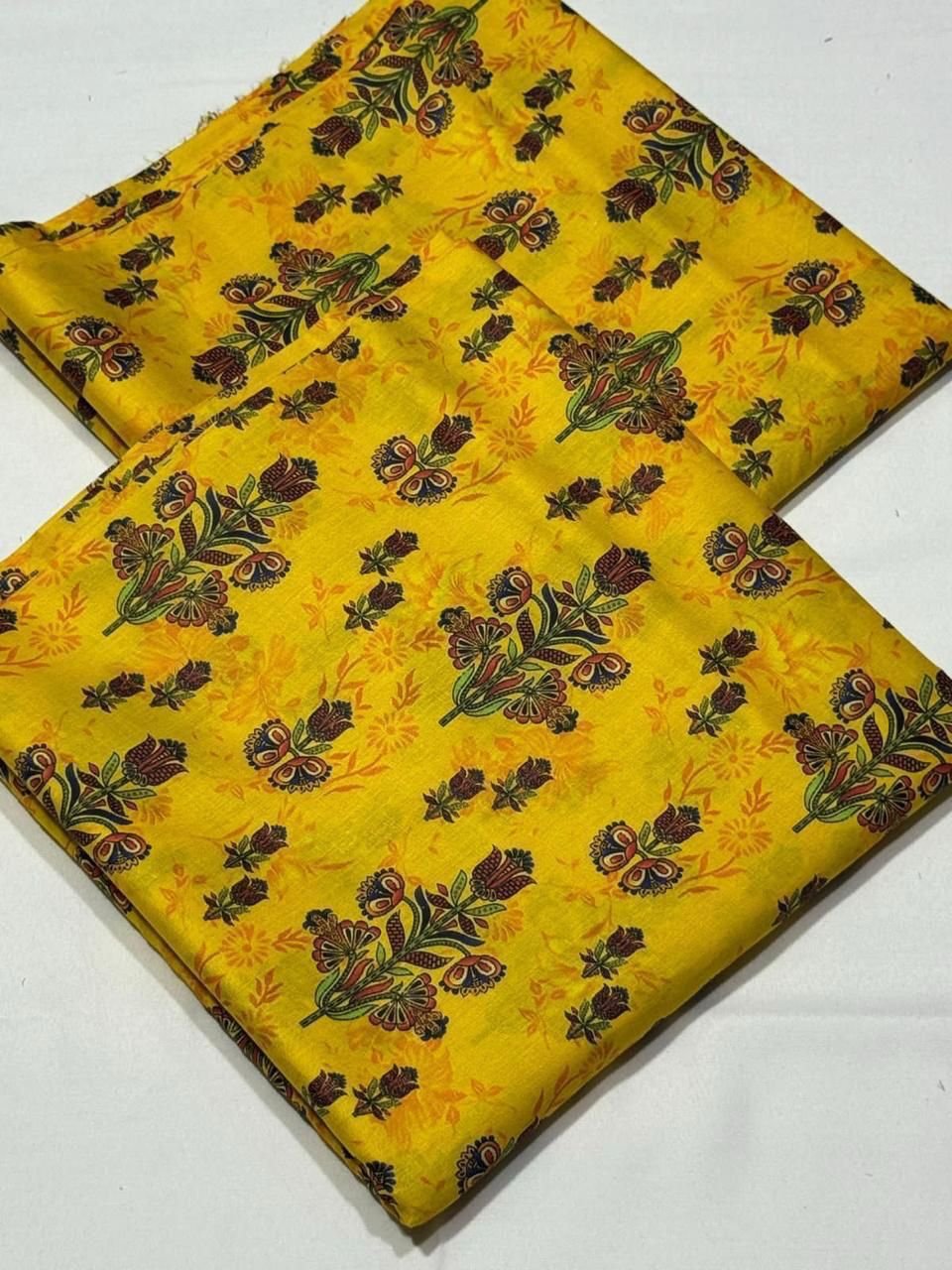 Bint e Naz Lawn Unstitched 2 Piece Suit | Colour-Dark Yellow Bint e Naz Lawn Unstitched 2 Piece Suit | Colour-Dark Yellow