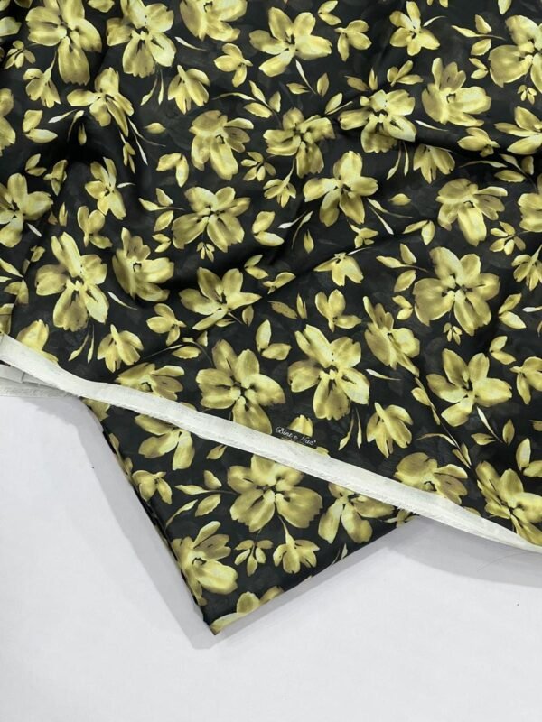 Bint e Naz Lawn Unstitched 2 Piece Suit | Colour-English Walnut