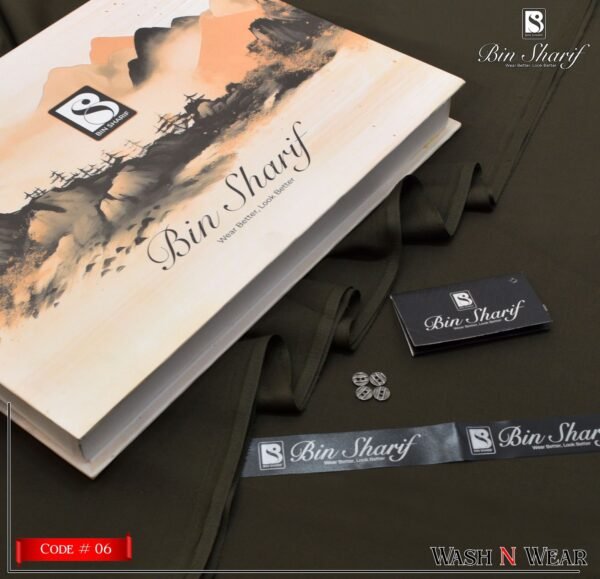 Bin Shareef Mens Unstitched Suits | Colour- Lisbon Brown