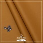 Mens Unstitched Soft Cotton Suits | Colour- Medium Brown
