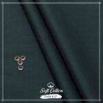 Mens Unstitched Soft Cotton Suits | Colour- Medium Jungle Green