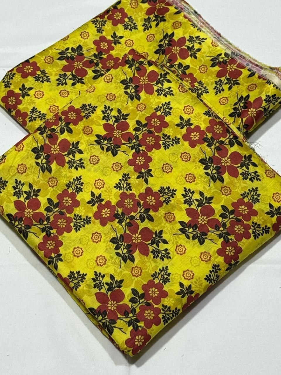 Bint e Naz Lawn Unstitched 2 Piece Suit | Colour-Musterd Yellow Bint e Naz Lawn Unstitched 2 Piece Suit | Colour-Musterd Yellow