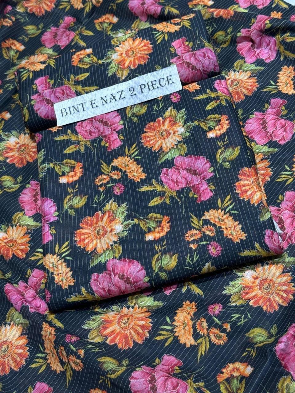 Bint e Naz Lawn Unstitched 2 Piece Suit | Colour-Nile Blue Bint e Naz Lawn Unstitched 2 Piece Suit | Colour-Nile Blue