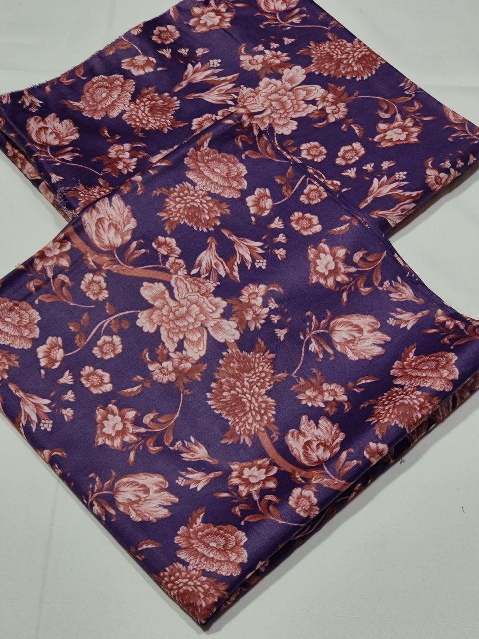 Bint e Naz Lawn Unstitched 2 Piece Suit | Colour-Purple Taupe Bint e Naz Lawn Unstitched 2 Piece Suit | Colour-Purple Taupe